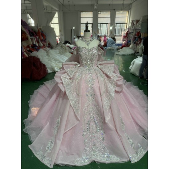2025 Mumuleo Blush Pink Quinceanera Dresses 2025 Mexican Quince XV Vestidos De 15 Ball Gown Aos Verde Debutante Para