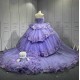 2025 Mumuleo Lilac 4 in 1 Quinceanera Dresses Vestidos Para De 15 Aos De Blanco De Quinceaera De Mariposa De 15 Aos Color Vino