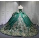 2025 Mumuleo Emerald Green Quinceanera Dresses 2025 Sweet 16 Vestidos De Fiesta Vestidos De 15 Aos XV Para Economic