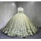 Mumuleo Sage Green Quinceanera Dress Lace Appliques 15 Dresses Ball Gown Vestidos Anos Quinceaneras Vestido Fiesta