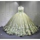 Mumuleo Sage Green Quinceanera Dress Lace Appliques 15 Dresses Ball Gown Vestidos Anos Quinceaneras Vestido Fiesta