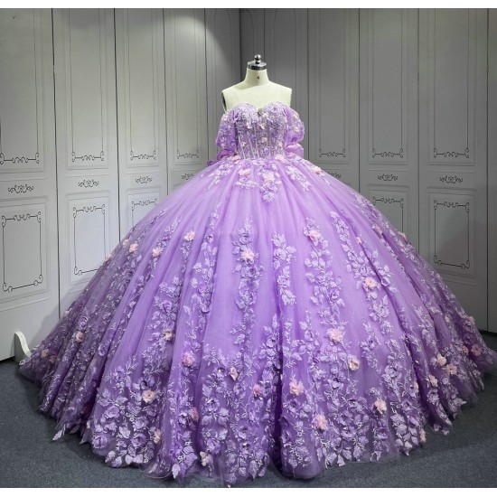 2025 Mumuleo LilacLight Purple Quinceanera Dress Vestidos De Novia Quinceaera Ball Gowns  Para Aos Xv 15 Year Old Dresses