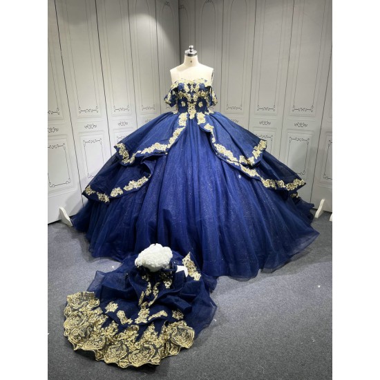 Mumuleo Navy Blue Quinceanera Dresses Vestidos De 15 De Xv Aos Quince 2025 Quinceaera Ball Gowns Vestidos Para 16 Aos