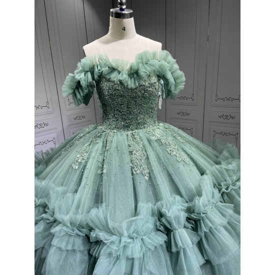 Mumuleo Sage Green Dresses for Quinceaeras Vestidos De Quince 15 Anos Plus Size Vestidos De Quinceaera 2025 Novia Civil