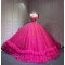 Mumuleo Fuchsia Sweet 16 Dress Vestido 15 Aos Con Cola Desmontable Vestidos De Quinceaneras Ball Gown Prom Dress with Long Train