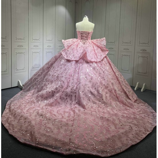 2025 Pink Quinceanera Dresses Vestidos De 15 Quinceanera Fiesta Robes De Soirée Vestidos En Liquidacion Envio Gratis