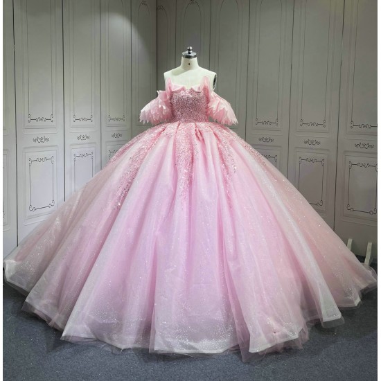 2025 Pink Quinceanera Dresses Vestidos De 15 Quinceaneras Anos Abiti Da Cerimonia Festa 2025 Princess Dress Vestidos Para Mujer