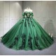 2025 Emerald Green Vestido De 15 Anos Quinceanera Ball Gown Vestido Festa Zimmermann Dresses Medida Princesa 2025 Graduacion With Bear