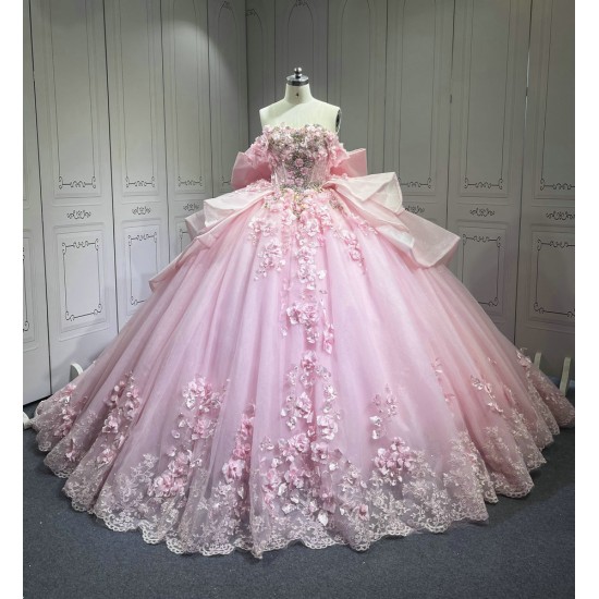 Mumuleo Vestidos de 15 Quinceañera Fiesta Años Quince 2025 Pink Quinceanera Dresses With Bowtie