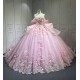 Mumuleo Vestidos de 15 Quinceañera Fiesta Años Quince 2025 Pink Quinceanera Dresses With Bowtie