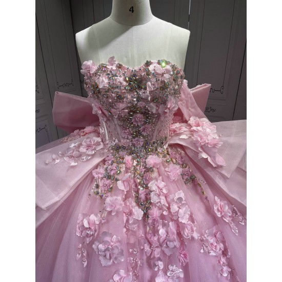Mumuleo Vestidos de 15 Quinceañera Fiesta Años Quince 2025 Pink Quinceanera Dresses With Bowtie