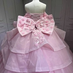 Mumuleo Vestidos de 15 Quinceañera Fiesta Años Quince 2025 Pink Quinceanera Dresses With Bowtie