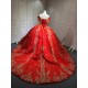Red With Gold vestidos de 15 quinceañera vestidos de fiesta vestidos de 15 años quinceañera vestido de 15 quinceañera