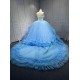 Ruffled Sky Blue Quinceanera Dress Vestidos De Fiesta Vestidos De 15 Quinceañera Vestidos En Liquidación Envío Gratis De Gala