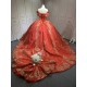 Red With Gold Mini Quinceanera Teddy Bear Gowns Appliquéd Vestidos de Quinceañera Gowns Decoration Bear Customised