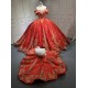Red With Gold Mini Quinceanera Teddy Bear Gowns Appliquéd Vestidos de Quinceañera Gowns Decoration Bear Customised