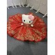 Red With Gold Mini Quinceanera Teddy Bear Gowns Appliquéd Vestidos de Quinceañera Gowns Decoration Bear Customised
