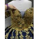Shenzhen Mumuliao Plus Size Navy With Gold Quinceanera Dress Vestidos Para 15 Aos De Quinceaera 15 Sweet 16 De 15 Aos Azul
