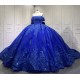 2025 Blue Quinceanera Dresses Princess Ball Gown Lace Appliques Sweetheart Girls Sweet 15 Vestidos De 15 Anos
