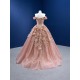 3D Flowers Evening Dresses Gowns Robe de Soiree Sexy Off Shoulder Ball Gown Soft Tulle Party Dresses