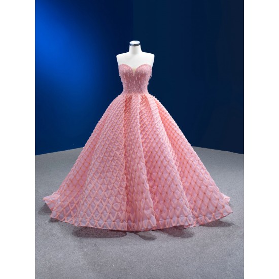 Custom Made Pink Prom Dresses Women Sleeveless Formal Party Evening Gowns Specail Dress