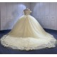 Fashionable Champagne Quinceanera Dresses for Girls Lace Appliques Vestido De 15 Anos Custom Made