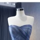 Glaucous Color Tulle Prom Dresses A Line Sleeveless Evening Dress Vintage Women Formal Party Wedding Gowns