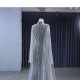 Gray Women Prom Dresses Long Sleeve Sequin Evening Dress Formal Wedding Occasion Gowns