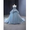 Ice Blue Quinceanera Dress Sleeveless Ball Gown Strapless Sweet 16 Dress 2024 Party Prom Dress