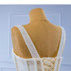 Ivory A Line Short Prom Dresses Sleeveless Tiered Women Formal Homecoming Party Dress Special Gowns