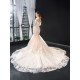 Lace Appliques Light Pink Evening Dresses Dubai Nude Mermaid Elegant Off Shoulder Arabia Formal Occasion Gowns 2024 For Women Party