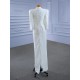 Long Sleeve Mermaid Wedding Dress High Neck Vestido De Noival Sequin Bridal Gown Floor Length 2024