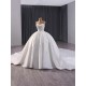 Luxuly Ball Gown Wedding Dresses Sleeveless SequinLace Bead Train Strapless Bridal Gown vestidos de novias 2024