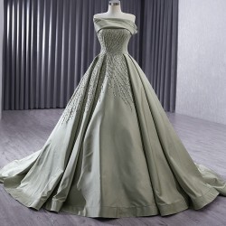 Moss Green Prom Dresses Women Sleeveless Formal Party Evening Gowns Specail Occasion Party Dress