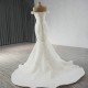 Off Shoulder Mermaid Wedding Dress Beading Bridal Gown Strapless Vestido de Novia