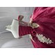 Princess Burgundy Quinceanera Dresses 15 Anos Off the Shoulder Sweetheart Lace Appliques Vestidos De 15 Anos Customised