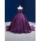 Princess Purple Quinceanera Dress Women Prom Dress Tiered Spaghetti Strap Vestidos De 15 Anos