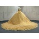 Ruffled Gold Ball Gown Quinceanera Dress 2024 Sweetheart Applique Party 15 Vestidos De 15 Anos