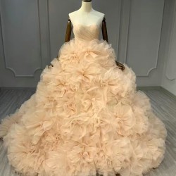 Ruffled Lavender Quinceanera Dress Ball Gown Off The Shoulder Prom Dress Sweet 16 Dress Evening Gown