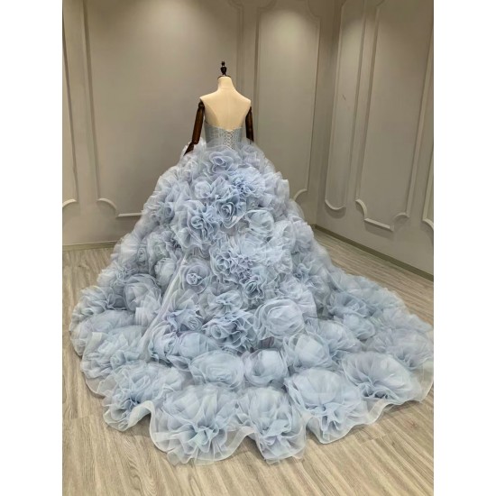 Ruffled Lavender Quinceanera Dress Ball Gown Off The Shoulder Prom Dress Sweet 16 Dress Evening Gown