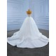Sequin 2024 Mermaid Wedding Dresses With Detachable Train Sleeveless Sweetheart Neck Bridal Gowns Robe De Mariee