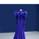 Simple Satin Purple Prom Dresses Long Sleeve Special Occasion Formal Homecoming Dress Bridesmaid Party Gowns