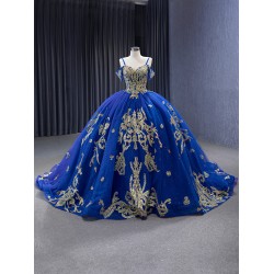 Spaghetti Strap Cocktail Dresses Blue Vestidos De XV Anos Ball Gown Sweetheart Neck Quinceanera Dress 2024