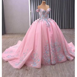 Sweet Blush Pink Puff Skirt Dress - Princess Style Ballgown for Special Occasions
