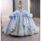 Royal Blue Cinderella-Style Ballgown – Fluffy Tiered Skirt for Sweet 16 & Formals