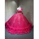One Shoulder Fuchsia Quinceanera Dresses Vestidos Para Quiseaera Vestidos De 15 Aos De Fiesta Mexicana Quince
