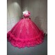 One Shoulder Fuchsia Quinceanera Dresses Vestidos Para Quiseaera Vestidos De 15 Aos De Fiesta Mexicana Quince