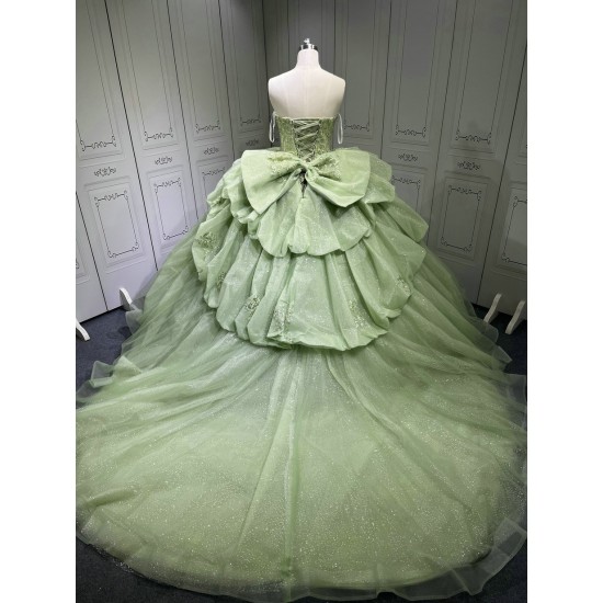 Vestidos De 15 Aos Vestidos De Quinceaera de xv Vestido Quinceaera Morado Sage Green Quinceanera Dresses