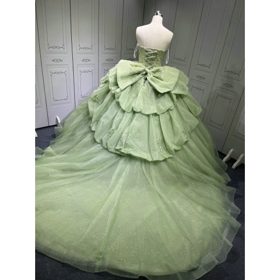 Vestidos De 15 Aos Vestidos De Quinceaera de xv Vestido Quinceaera Morado Sage Green Quinceanera Dresses