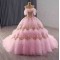 Soft Pink Tulle Ball Gown – Elegant & Slim-Fit for Coming-of-Age Ceremony